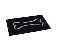 Beeztees DGS Dirty Dog - Alfombrilla para Puerta (78 x 51 cm), Color Negro