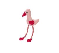 Beeztees Flamingo Flami, Juguete para Perros, Peluche, Rosa, 39,5 x 19,5 x 6