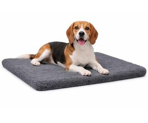 Beeztees Ito - Cojín ortopédico para Jaula, 89 x 60 x 4 cm, Color Gris Oscuro