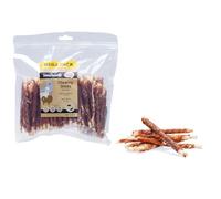 Beeztees Juego de 100 palitos masticables para Perros con Pato, 12,5 cm, 100 Unidades