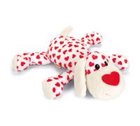 Beeztees Juguete de Peluche Knuffel Suki 46x45 CM para Perros Blanco-Rojo i Love