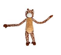 Beeztees Jungla XL Jirafa, Juguete para Perros, Felpa, marrón, 85 x 27 x 20,5 cm