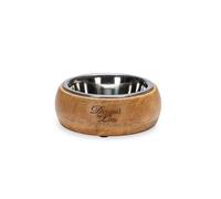 Beeztees K&Bz Dbl Wooden Feed Bowl F Dogs Mandira 13,5 510 g