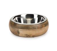 Beeztees K&Bz Dbl Wooden Feed Bowl F Dogs Mandira 21 700 g