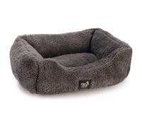 Beeztees Minus One Nox - Cama Cuadrada para Gatos (48 x 37 x 18 cm), Color Gris Oscuro