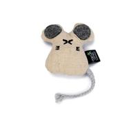 Beeztees Minus One Mouse Coda, Juguete para Gatos, Crema, 9,5 x 9 x 2,5 cm