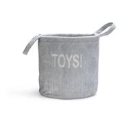 Beeztees Puppy Suus - Cesta para Juguetes (30 x 30 x 30 cm), Color Gris