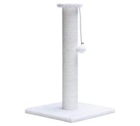 Beeztees Rasguño Serpa Blanco 35x35x60cm - Ideal para Gatos, Con Bola Juego