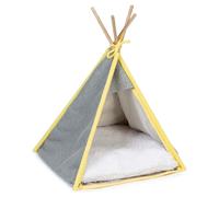 Beeztees Tienda Tipi Para Cachorros Aika Gris 55x55x85 Cm Para Dormir