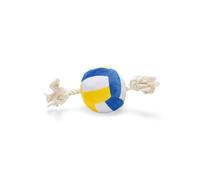 Beeztees Voleibol con Cuerda, Juguete para Perros, Felpa, Multicolor, 27 x 13 x 13 cm