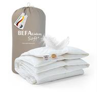 BEFA SOFT Edredón de Plumas Todo el Año 100x135 cm | Relleno de 90% Plumas y 10% Plumón | Transpirable y de Fácil Cuidado | para Alérgicos (NOMITE) | Bienestar Animal (DOWNPASS) | Oeko-TEX Clase 1 |