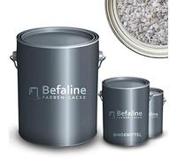 Befaline © BEFA-78 - Juego de alfombras de piedra de hasta 2,5 m², 25 kg, grava de mármol Bianco Carrara + 1,5 kg de revestimiento de resina epoxi para piedra natural, hormigón, etc. Suelo sin juntas