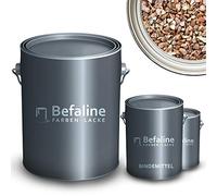 Befaline © BEFA-78 - Juego de alfombras de piedra de hasta 2,5 m², 25 kg, grava de mármol Rosso Verona + 1,5 kg de revestimiento de resina epoxi para piedra natural, hormigón, etc. Suelo sin juntas y