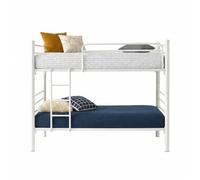 Befara Litera Divisible Ceres - 2 Camas Individuales, Estructura Metálica, Moderna y Resistente - Blanco - 80 x 190 - Sin Cama supletoria