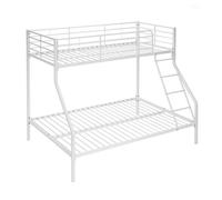 Befara Litera Matrimonial Palace | Cama Doble Inferior, 3 Plazas, Metal Resistente - Blanco