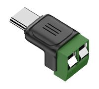 Befeixue Adaptador tipo C | macho de 2 polos macho sin soldadura convertidor de conexión - USB tipo C macho a 2 polos crimpado terminal de carga | para reparación industrial y científica DIY carga