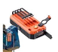 Befeixue Banco de energía Solar - 20000mAh Cuatro Modos con Linterna | Banco de energía Solar con manivela | para Camping, Senderismo, Viajes, rutas por Carretera, mochilero y Festivales Musicales