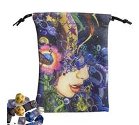 Befeixue Bolsa Para Cartas De Tarot, Bolsas De Runas De Tarot, Almacenamiento para Dados y Cristales de Adivinación para Principiantes y Niños