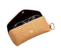 Befeixue Estuche para Gafas,Protectora De Paja Trenzada con Gancho - para Gafas - para Escritorio Viaje Coche Bolso Mesita De Noche Cajón Lentes De Contacto Exhibición