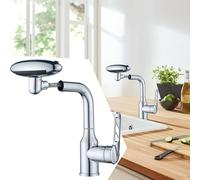 Befeixue Grifo Para Baño | Grifo Monomando Para Lavabo Con Caño Giratorio 360° - Diseño Con 4 Modos Y Caño Giratorio 360° Para Lavado De Manos, Cepillado Y Limpieza Facial