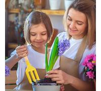 Befeixue Herramientas de Jardín para Niños - Herramientas de con Mango de Madera | Juego De De Jardín con Pala Y Horca - para Aflojar Plantar Niñas Niños Exterior Patio Piscina