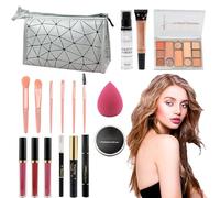 Befeixue Kits de maquillaje para principiantes,Kit de maquillaje de viaje | El paquete completo de maquillaje incluye sombra de ojos | El maquillaje de las mujeres fija el paquete completo del
