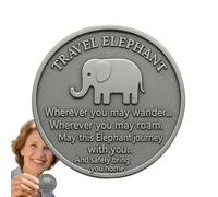 Befeixue Moneda Coleccionable, Moneda Coleccionable Individual, Animales Marinos de Bolsillo Abrazo de Bolsillo, Poema de bendición Grabado de Doble Cara, Recuerdo de Metal para los viajeros Amantes
