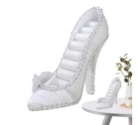 Befeixue Soporte de exhibición para joyería, organizador de soporte para joyería | Soporte de joyería vintage en forma de zapatos de tacón alto | Organizador de joyas resistente para pendientes, para