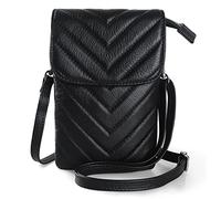 befen Bandolera Pequeña Mujer de Cuero Auténtico, Bolso de Teléfono Móvil para Mujer, con Correa Ajustable, con Capacidad para Teléfonos Móviles de Hasta 6.7"