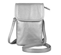befen Bandolera Pequeña Mujer de Cuero Auténtico, Bolso de Teléfono Móvil para Mujer, con Correa Ajustable, con Capacidad para Teléfonos Móviles de Hasta 6.7"