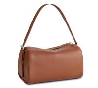 befen Bolso Bandolera de Piel Auténtica para Mujer, Bolso Hobo Mini de Hombro, Bolso Cilíndrico Pequeño de Piel con Protección RFID y dos Correas
