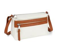 befen Bolso Bandolera Mujer de Piel Auténtica Bloqueo RFID Bolso Cruzado Mujer Bandolera con Correa Ajustable para Compras, Viaje y Trabajo