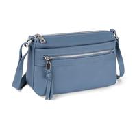befen Bolso Bandolera Mujer de Piel Auténtica Bloqueo RFID Bolso Cruzado Mujer Bandolera con Correa Ajustable para Compras, Viaje y Trabajo
