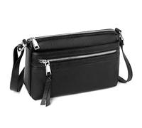befen Bolso Bandolera Mujer de Piel Auténtica Bloqueo RFID Bolso Cruzado Mujer Bandolera con Correa Ajustable para Compras, Viaje y Trabajo