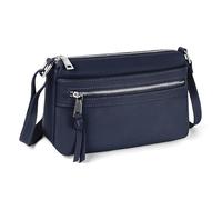 befen Bolso Bandolera Mujer de Piel Auténtica Bloqueo RFID Bolso Cruzado Mujer Bandolera con Correa Ajustable para Compras, Viaje y Trabajo