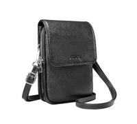 befen Bolso Bandolera Mujer Pequeño de Cuero Genuino Bloqueo RFID Bolso Bandolera Móvil, Bolso Cruzado para Teléfono Celular