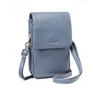 befen Bolso Bandolera Mujer Pequeño de Cuero Genuino Bloqueo RFID Bolso Bandolera Móvil, Bolso Cruzado para Teléfono Celular