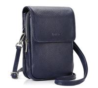 befen Bolso Bandolera Mujer Pequeño de Cuero Genuino Bloqueo RFID Bolso Bandolera Móvil, Bolso Cruzado para Teléfono Celular