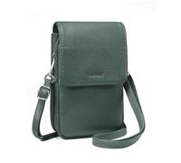 befen Bolso Bandolera Mujer Pequeño de Cuero Genuino Bloqueo RFID Bolso Bandolera Móvil, Bolso Cruzado para Teléfono Celular