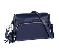 befen Bolso de Piel Genuina de Mujer con Bloqueo RFID Bolso Bandolera Mediano de Mujer con Monedero Integrado, Bolso Crossbody con Correa de Hombro Ajustable y Removible