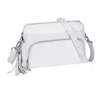 befen Bolso de Piel Genuina de Mujer con Bloqueo RFID Bolso Bandolera Mediano de Mujer con Monedero Integrado, Bolso Crossbody con Correa de Hombro Ajustable y Removible