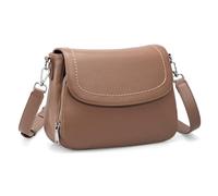 befen Bolsos Bandolera de Cuero Auténtico para Mujer con Monedero RFID Incorporado - Bolso Medio Tipo Silla de Montar - Bolso de Cruz