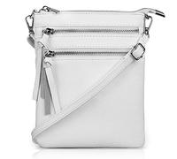 befen Bolsos Cruzados para Mujer, Bolsos de Hombro de Cuero Genuino Funcionales con Múltiples Bolsillos Pequeños Bolso Cruzado para Mujer