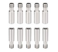 Befenybay 10 piezas de acero inoxidable M6 hilo HeatBreak garganta para Ender 3 Series, CR10 serie 3D impresora (acero inoxidable)