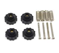 Befenybay 4 tuercas de nivelación de giro manual mejoradas de 22 mm de diámetro + 4 resortes de cama caliente + 4 tornillos M3 x 35 mm para impresora 3D ANYCUBIC Mega Hot Bed/plataforma