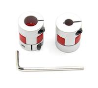 Befenybay Acoplamiento flexible de eje flexible de ciruela de aluminio de 6,35 mm a 10 mm D20 L25 Conector de Acoplador flexible para impresora 3D Máquina CNC y motor servo escalonado