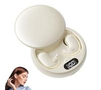Befoore Auriculares Invisibles - Mini estéreo, pequeños y Ligeros for Dormir | Solución inalámbrica de Sonido Secreto con Pantalla LED(Beige)
