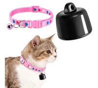 Befoore Mini rastreador GPS for Perros y Gatos, Mini rastreador for Mascotas iOS y Android, Collar Inteligente con Seguimiento de ubicación for Gatos y Perros. for Perros(Pink,Black)