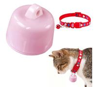 Befoore Rastreador de Perros - Dispositivo de rastreo for Gatos con iOS y Android, Etiqueta de rastreo GPS - Buscador de Llaves, Localizador de señal inalámbrica, Tecnología(Red,Pink)