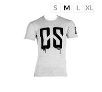 Beforce Trainings T Shirtcamiseta para hombres Talla M gris jaspeado Capital Sports